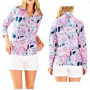 Lilly Pulitzer Skipper Popover Flamingo Print Size Medium